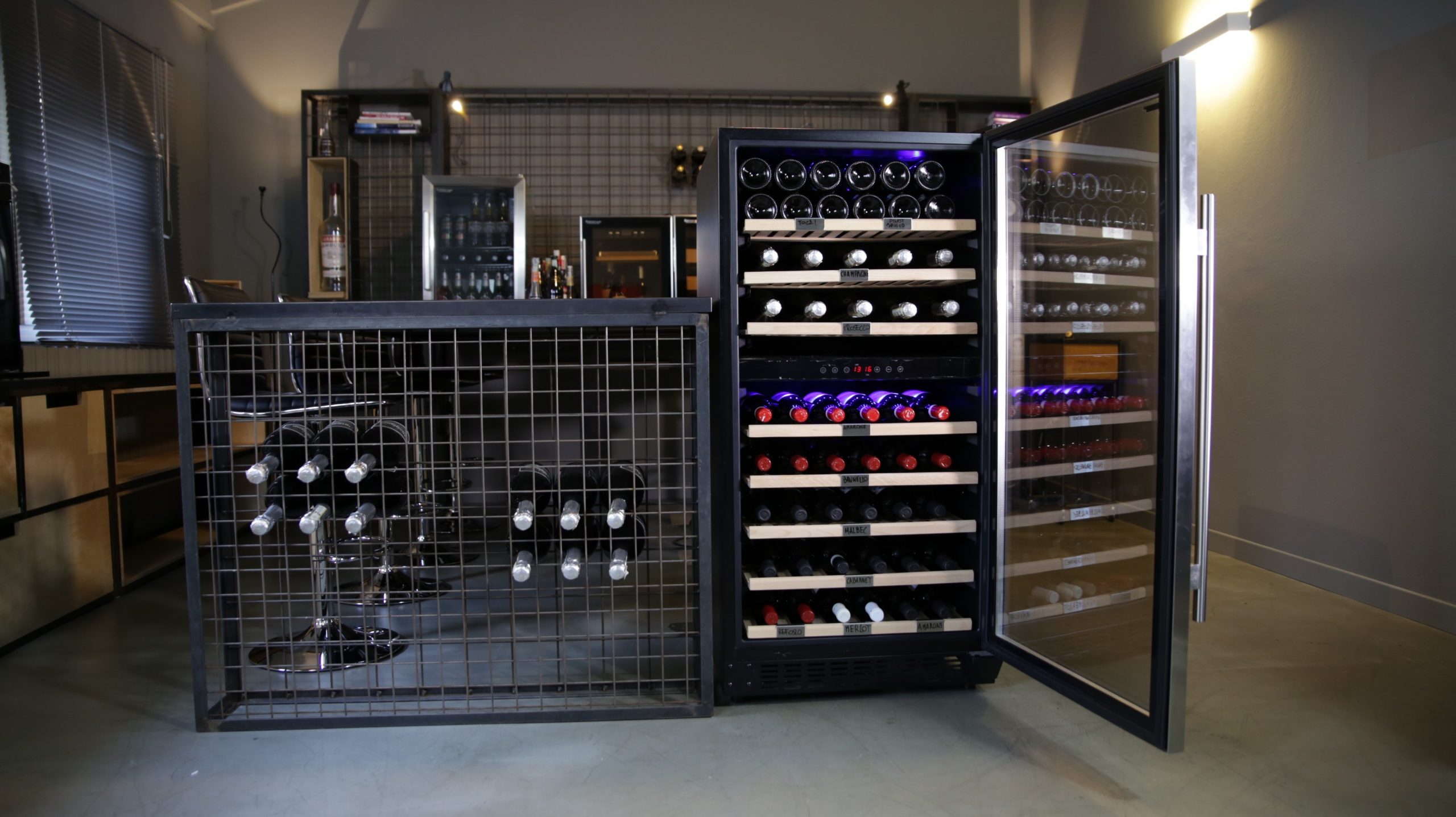 Weinkühlschrank 96 Flaschen Klimatisiert Kompressor