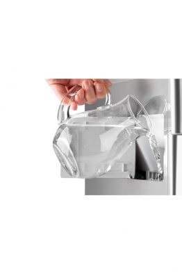 Tragbare Eiswürfelmaschine+Wasserspender, silber, 12 kg