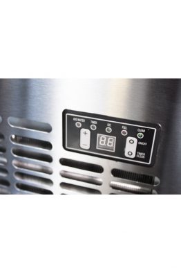 Ice Maker, connection with water taps, black/stainless steel 45 kg
