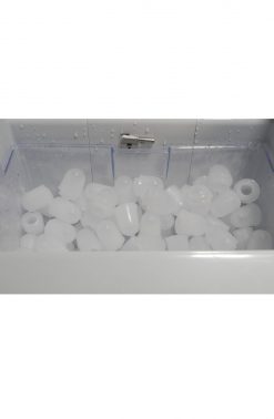 Professionelle Eiswürfelmaschine mit Wasserzuleitung und zylindrischen Eiswürfeln 100 kg